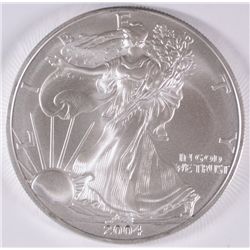 2004  AMERICAN SILVER EAGLE, BU!