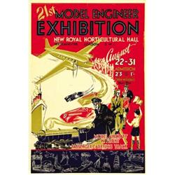 ADVERTISING POSTER OF EXHIBITIONS - 21ST MODEL ENGINEER EXHIBITION…