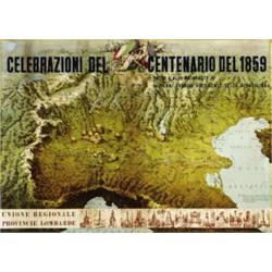 ADVERTISING POSTER OF FAIRS AND LOTTERIES - CELEBRAZIONI DEL CENTENARIO DEL 1859…