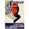 Image 1 : ADVERTISING POSTER OF FAIRS AND LOTTERIES - FIRENZE, FIERA NAZIONALE DELL'ARTIGIANATO…