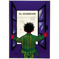 PRINTING ADVERTISING POSTER - IL GIORNO…