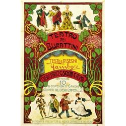PRINTING ADVERTISING POSTER - TEATRO DEI BURATTINI…