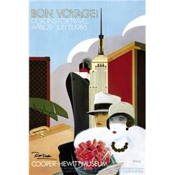 FASHION ADVERTISING POSTER - BON VOYAGE! LOUIS VUITTON…