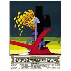 ADVERTISING BANK POSTER - BANCA NAZIONALE DEL LAVORO…
