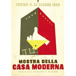 ADVERTISING POSTER OF EXHIBITIONS - MOSTRA DELLA CASA MODERNA, TORINO…