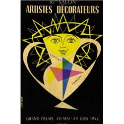 ADVERTISING POSTER OF EXHIBITIONS - 36EME SALON DES ARTISTES DECORATEURS…