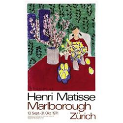 ADVERTISING POSTER OF EXHIBITIONS - HENRI MATISSE MARBOROUGH, ZURICH…