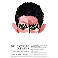 ADVERTISING POSTER OF EXHIBITIONS - HUMOR GRAPHIC - NEL CASTELLO DI KAFKA…