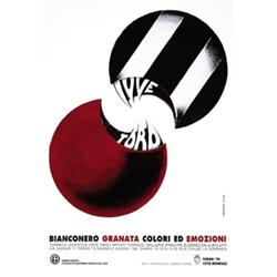 ADVERTISING POSTER OF EXHIBITIONS - BIANCONERO GRANATA COLORI ED EMOZIONI…