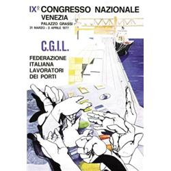 ADVERTISING POSTER OF EXHIBITIONS - IX CONGRESSO NAZIONALE VENEZIA…