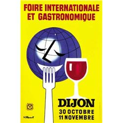 ADVERTISING POSTER OF EXHIBITIONS - FOIRE INTERNATIONALE ET GASTRONOMIQUE…