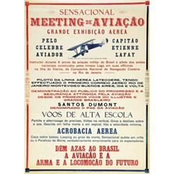 ADVERTISING AVIATION POSTER - MEETING DE AVIACAO…