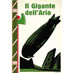 ADVERTISING AVIATION POSTER - IL GIGANTE DELL'ARIA…