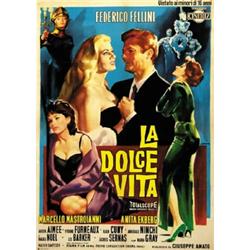 ITALIAN MOVIE POSTER FELLINI - LA DOLCE VITA…