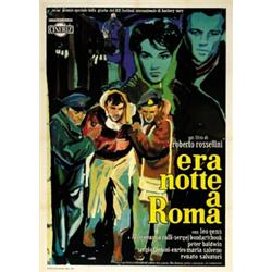 ITALIAN MOVIE POSTER ROSSELLINI - ERA NOTTE A ROMA…