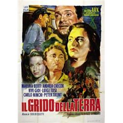 ITALIAN MOVIE POSTER DRAMA - IL GRIDO DELLA TERRA…