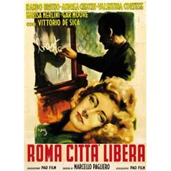 ITALIAN MOVIE POSTER DRAMA - ROMA CITTA' LIBERA…