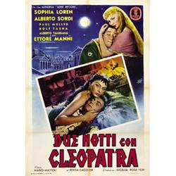 ITALIAN MOVIE POSTER - DUE NOTTI CON CLEOPATRA…