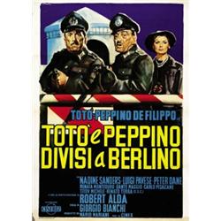 ITALIAN MOVIE POSTER TOTO' - TOTO' E PEPPINO DIVISI A BERLINO…