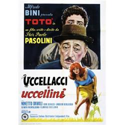 ITALIAN MOVIE POSTER TOTO' - UCCELLACCI E UCCELLINI…