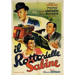 ITALIAN MOVIE POSTER TOTO' - IL RATTO DELLE SABINE…