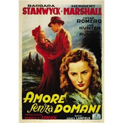 MOVIE POSTER BY ANSELMO BALLESTER - AMORE SENZA DOMANI…