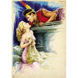 MOVIE GOUACHE BY ANSELMO BALLESTER - (L'UOMO DEI MIEI SOGNI)…