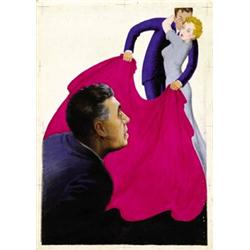 MOVIE GOUACHE BY ANSELMO BALLESTER - (LA CORRIDA DEI MARITI)…