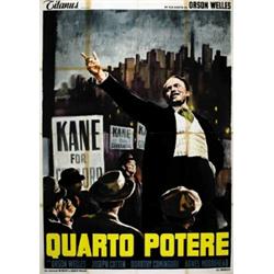 AMERICAN MOVIE POSTER ORSON WELLS  - QUARTO POTERE…