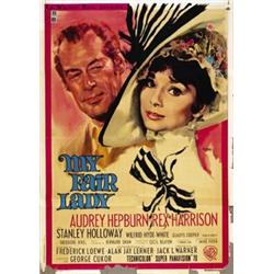 AMERICAN MOVIE POSTER AUDREY HEPBURN  - MY FAIR LADY…