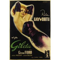 AMERICAN MOVIE POSTER RITA HAYWORTH  - GILDA…