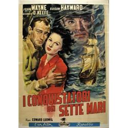 AMERICAN MOVIE POSTER - I CONQUISTATORI DEI 7 MARI…