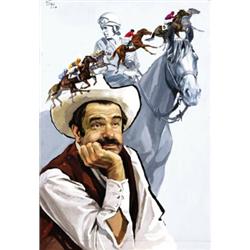 AMERICAN MOVIE GOUACHE - (L'ULTIMO HANDICAP)…