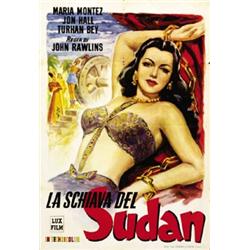 AMERICAN MOVIE POSTER - LA SCHIAVA DEL SUDAN…