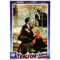 MOVIE POSTER - LOT OF 12 PHOTOS FOR THE MOVIE TRAGEDIA A SANTA MONICA…