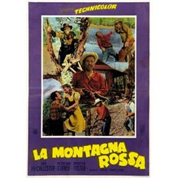 MOVIE POSTER - LOT OF 12 PHOTOS FOR THE MOVIE LA MONTAGNA ROSSA…