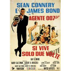 AMERICAN MOVIE POSTER JAMES BOND - AGENTE 007, SI VIVE SOLO DUE VOLTE…