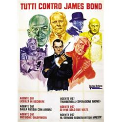 AMERICAN MOVIE POSTER JAMES BOND - AGENTE 007 TUTTI CONTRO JAMES BOND…