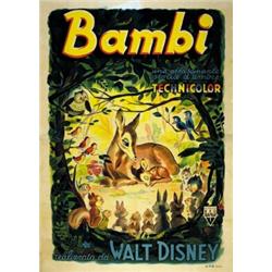 MOVIE POSTER WALT DISNEY - BAMBI…