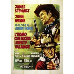 MOVIE POSTER WESTERN - L'UOMO CHE UCCISE LIBERTY VALANCE…
