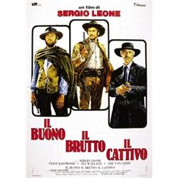 MOVIE POSTER WESTERN - IL BUONO, IL BRUTTO, IL CATTIVO…