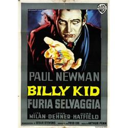 MOVIE POSTER NOIR - BILLY KID FURIA SELVAGGIA…