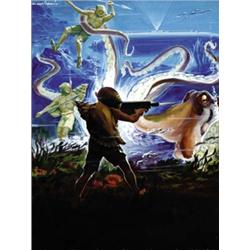 MOVIE GOUACHE SCIENCE FICTION AND HORROR - (L'ISOLA MISTERIOSA)…