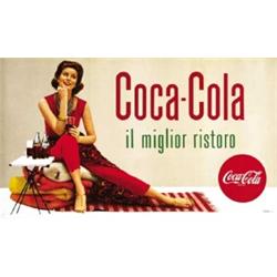 ADVERTISING POSTER BEVERAGE - LOT OF 2 POSTERS  FOR COCA-COLA…