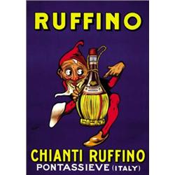 ADVERTISING POSTER BEVERAGE - CHIANTI RUFFINO…