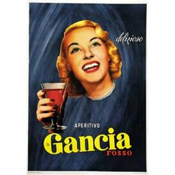 ADVERTISING POSTER BEVERAGE - APERITIVO GANCIA…