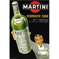 ADVERTISING POSTER BEVERAGE  - MARTINI DRY…