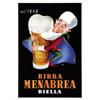 Image 1 : ADVERTISING POSTER BEVERAGE BEER - BIRRA MENABREA…
