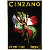 Image 1 : ADVERTISING POSTER BEVERAGE - CINZANO…