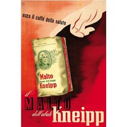 ADVERTISING POSTER BEVERAGE - MALTO KNEIPP…